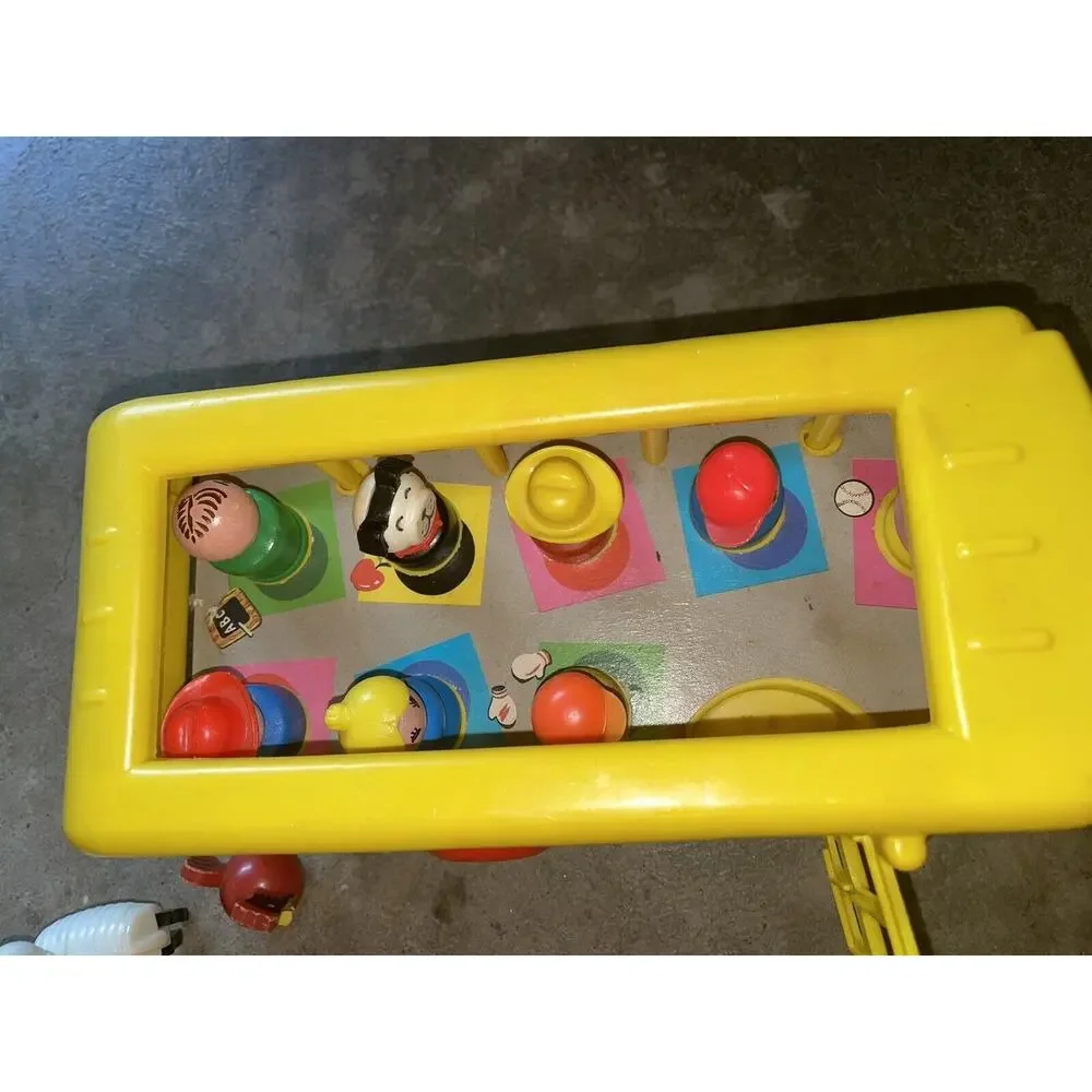 Vintage Fisher Price Little People School 923 Truck 145 Bus Huge Lot Accessories